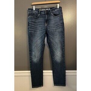 Nautica Jeans Co Jeans Mens 32x32 Blue Denim Original Slim Stretch Distressed